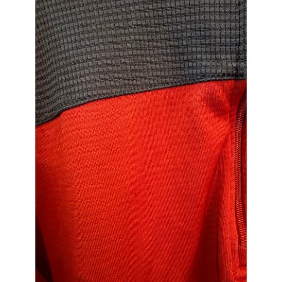 Nike Fit Dry Boys 1/4 Zip Long Sleeve Mock Neck Red/Navy Pullover Sz Large - Picture 5 of 8